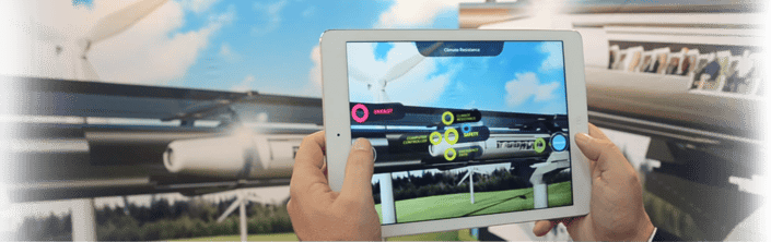 Hyperloop Augmented Reality Wall