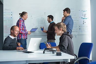 Photo of RE'FLEKT team work and collaboration